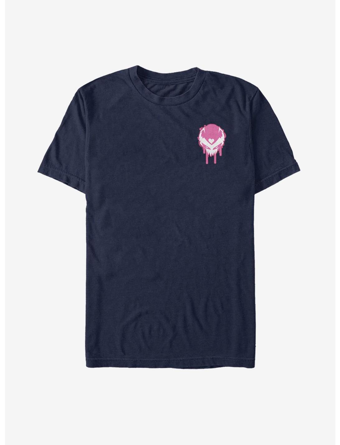 Marvel Venomized Pink Icon Drip T-Shirt, NAVY, hi-res