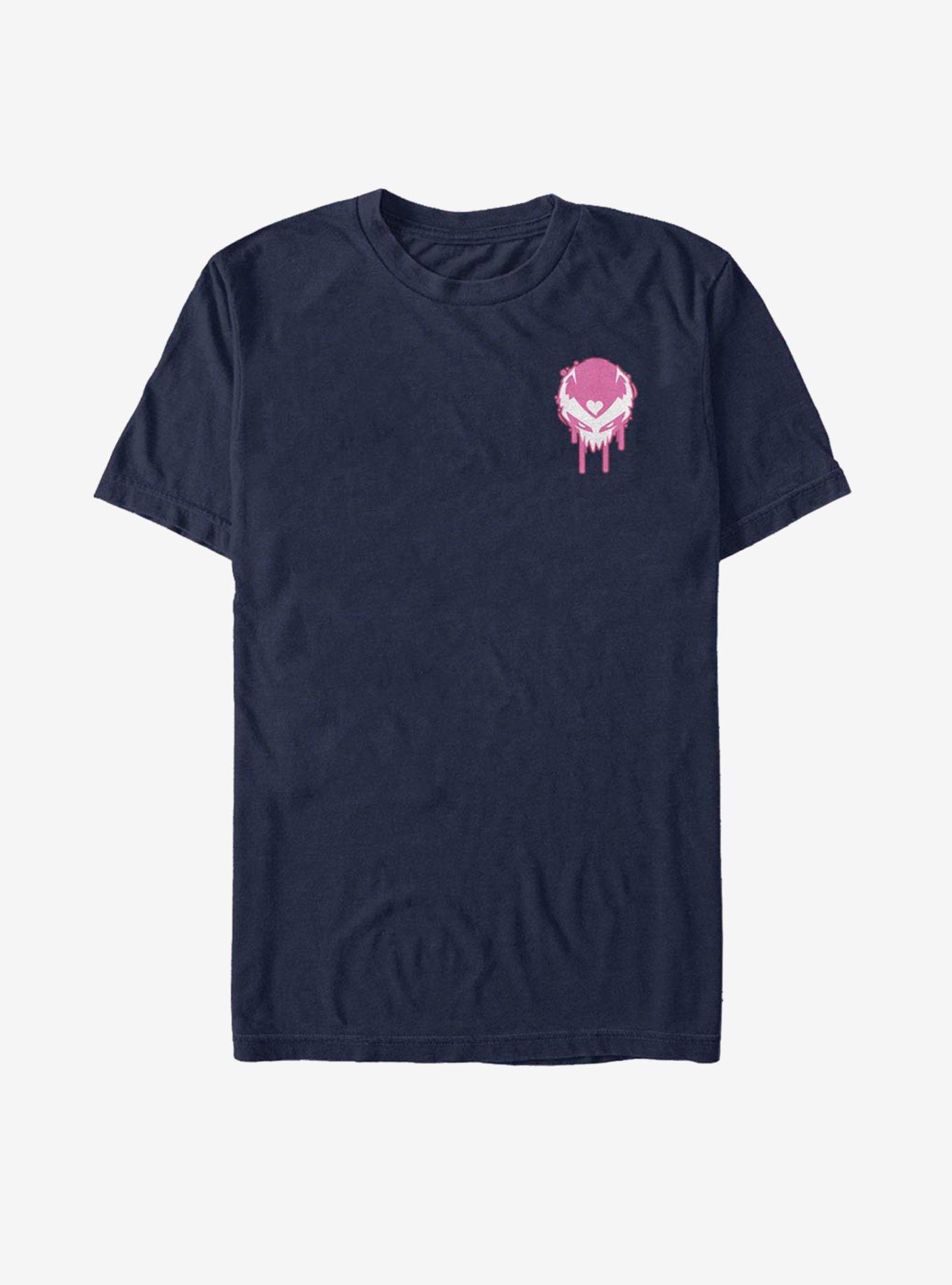 Marvel Venomized Pink Icon Drip T-Shirt, NAVY, hi-res