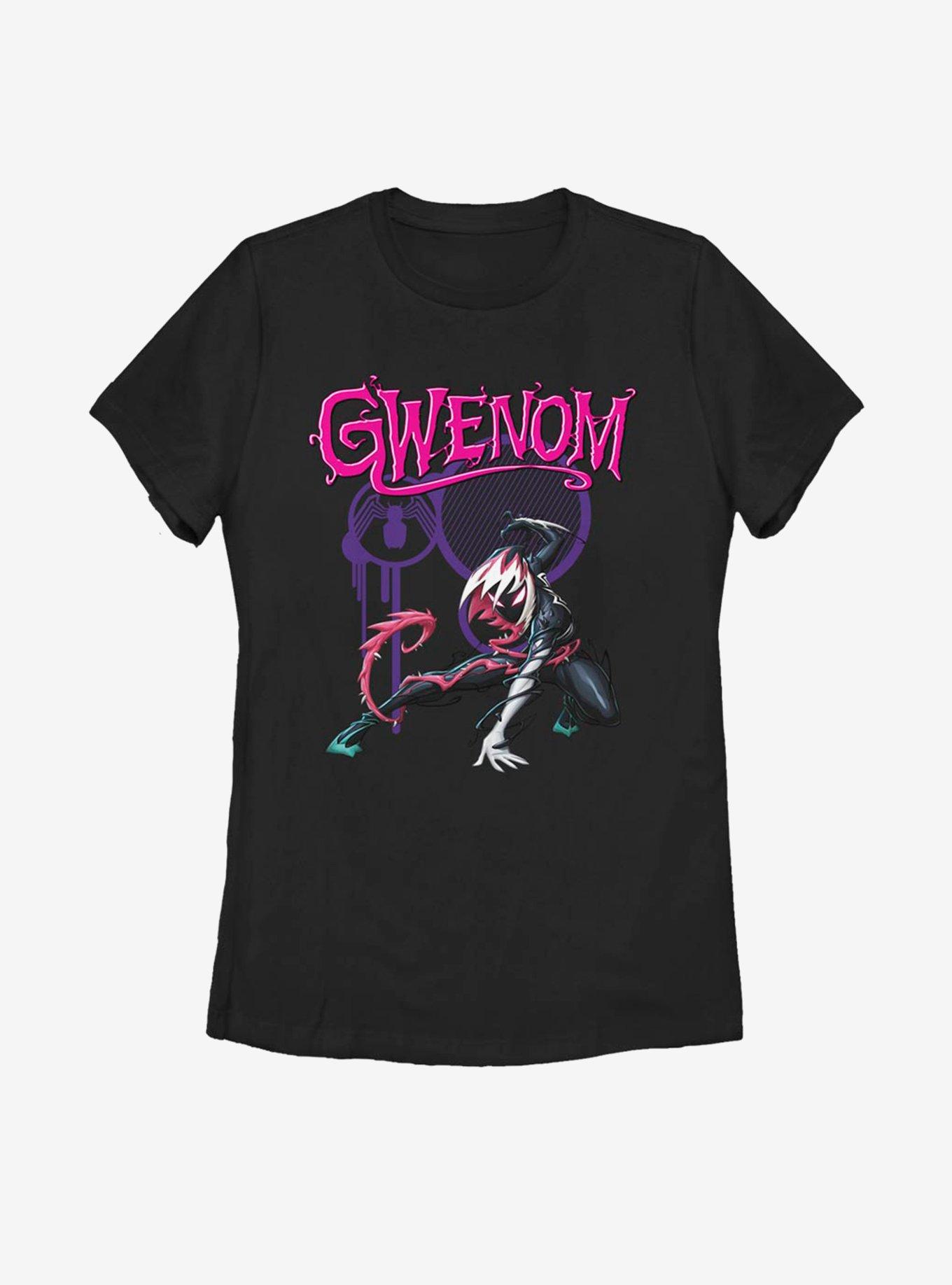 Marvel Spider-Man Gwen Stacy Venomized Gwenom Womens T-Shirt, BLACK, hi-res