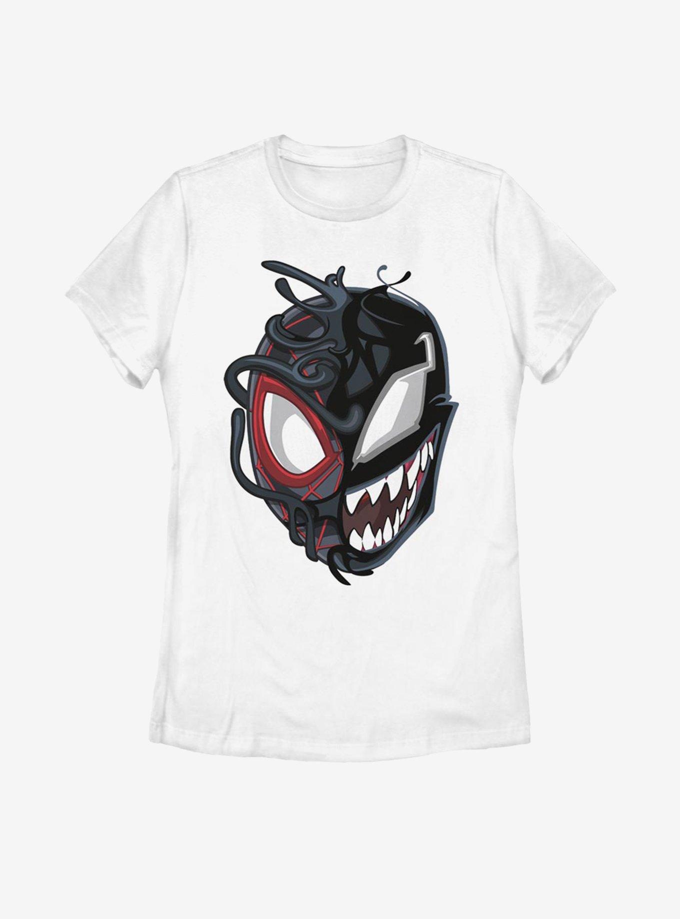 Marvel Spider-Man Venomized Miles Morales Mask Takeover Womens T-Shirt, , hi-res