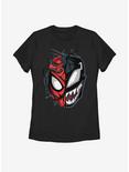 Marvel Spider-Man Venomized Mask Takeover Womens T-Shirt, BLACK, hi-res
