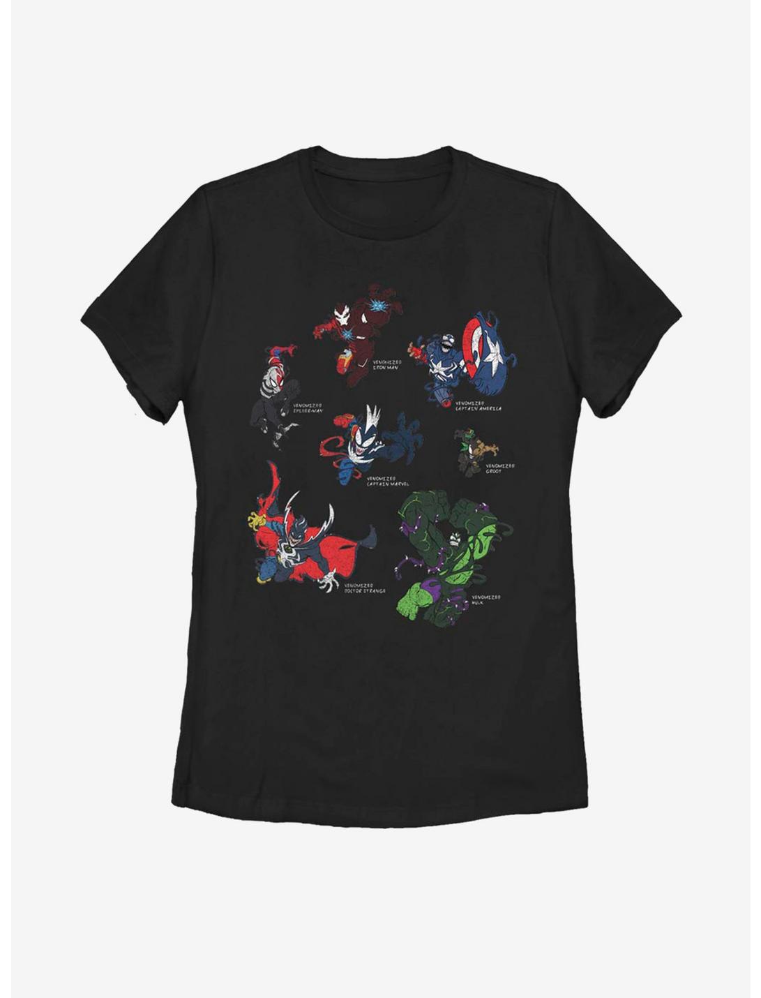 Marvel Avengers Venomized Heroes Womens T-Shirt, BLACK, hi-res