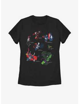 Marvel Avengers Venomized Heroes Womens T-Shirt, , hi-res