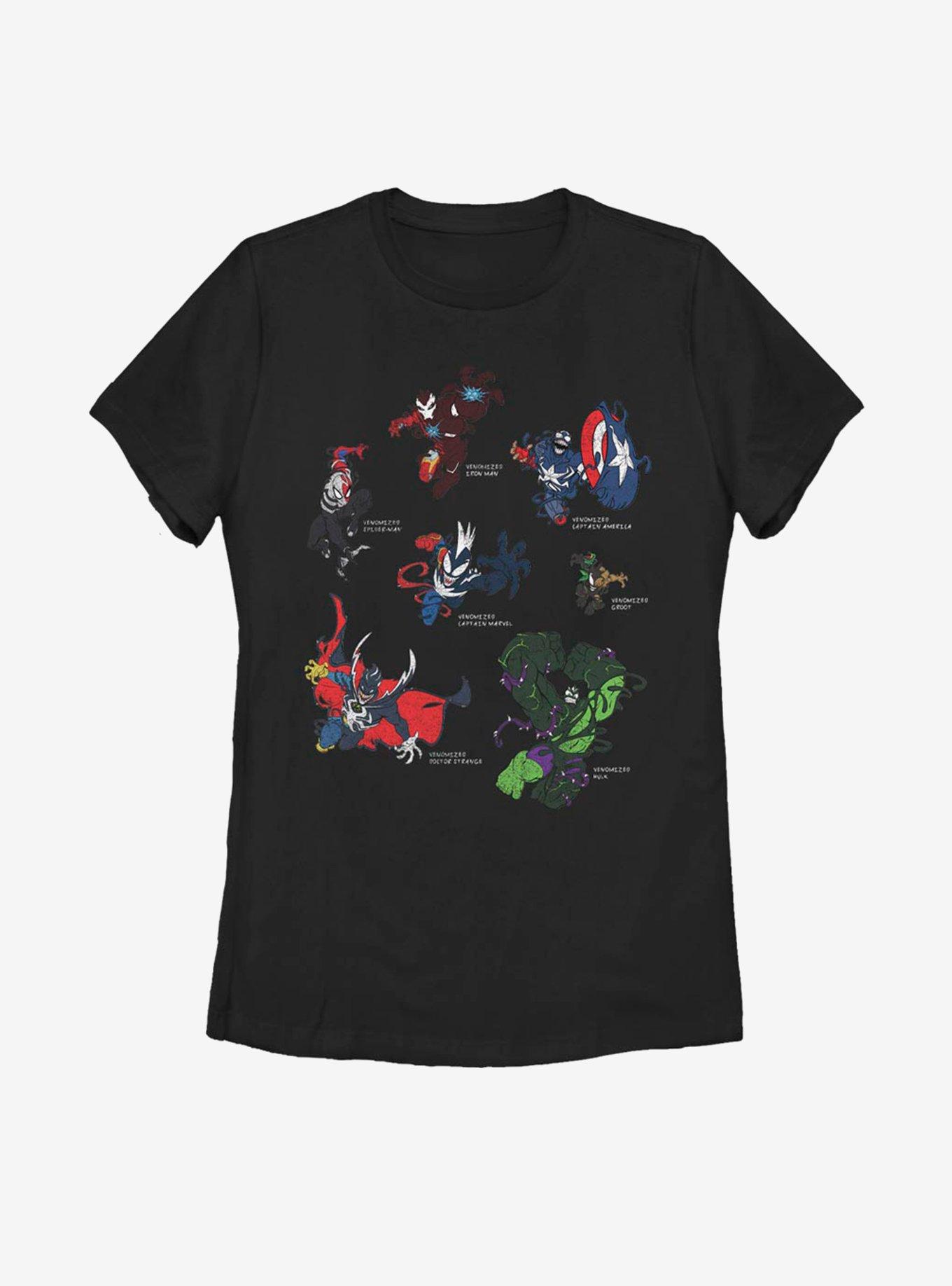 Marvel Avengers Venomized Heroes Womens T-Shirt, , hi-res