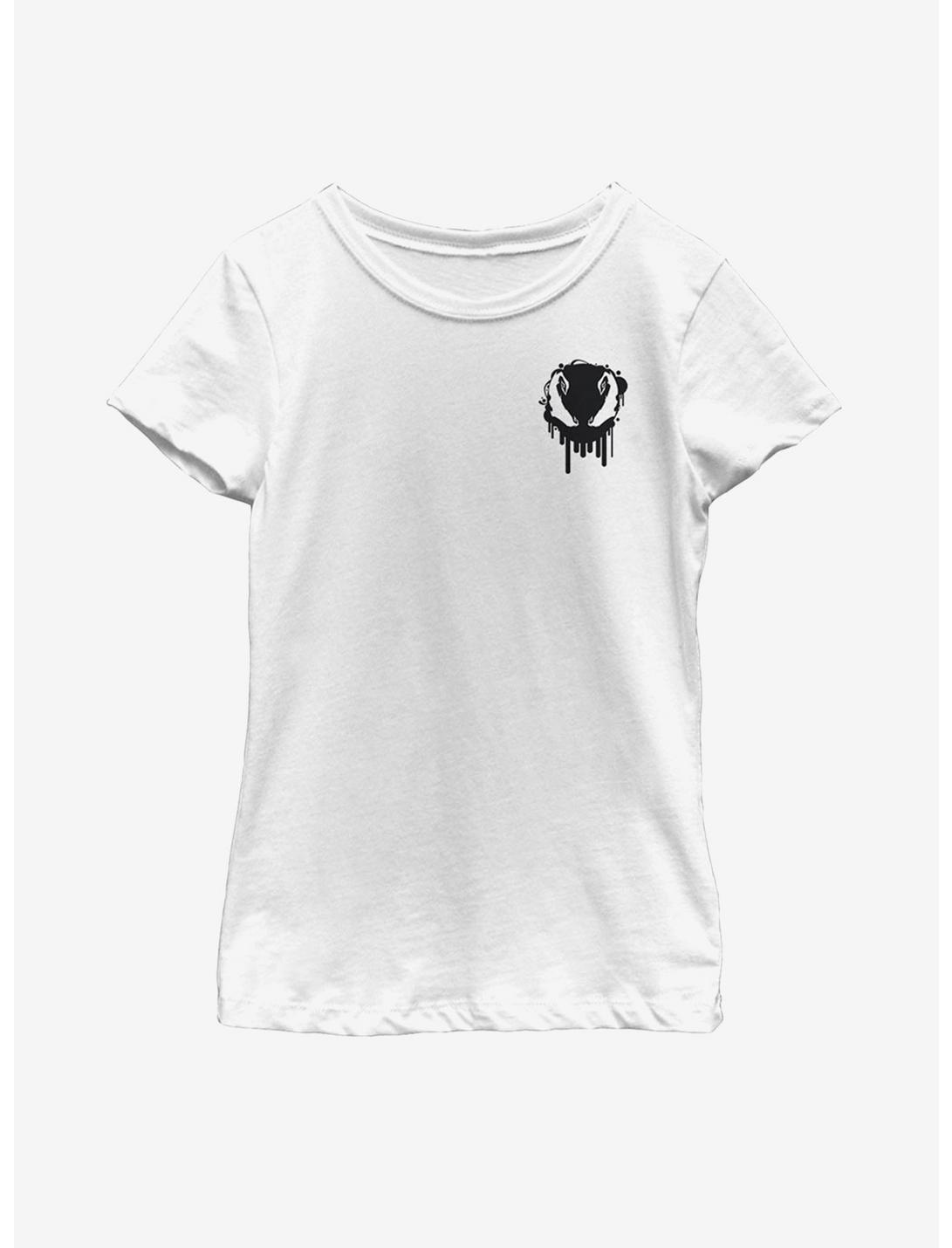 Marvel Venomized Black Drip Icon Youth Girls T-Shirt, WHITE, hi-res