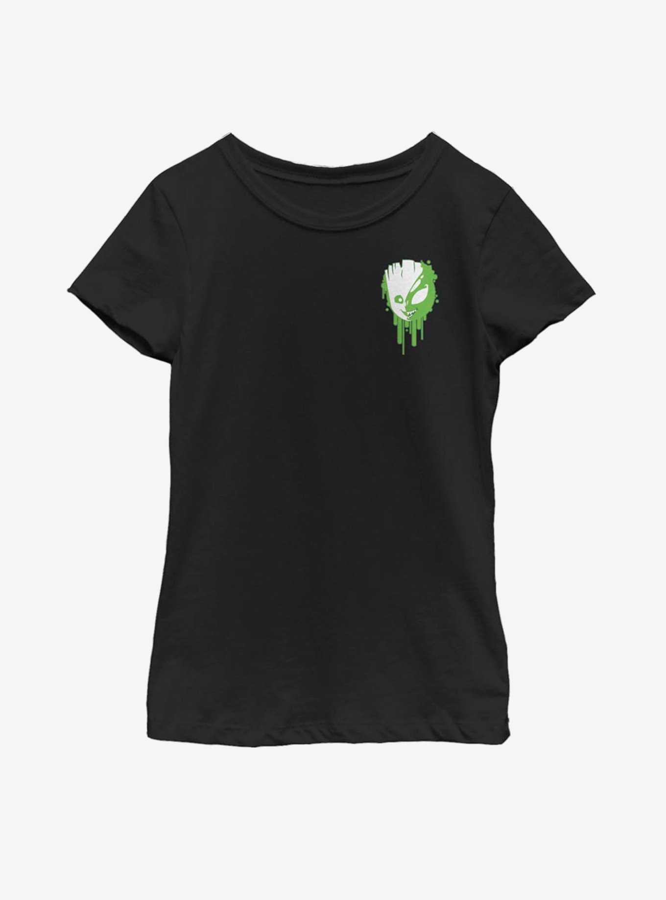 Marvel Guardians Of The Galaxy Groot Venomized Drip Icon Youth Girls T-Shirt, , hi-res