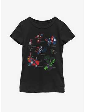 Marvel Avengers Venomized Heroes Youth Girls T-Shirt, , hi-res