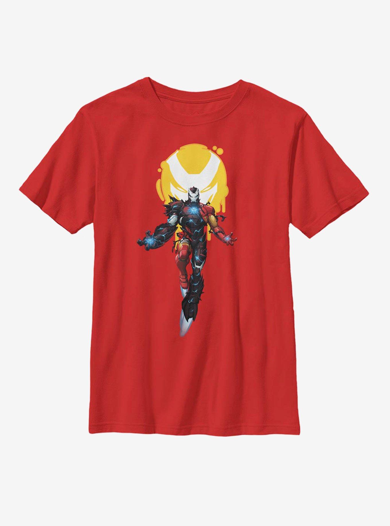 Marvel Iron Man Venomized Icon Takeover Youth T-Shirt, , hi-res