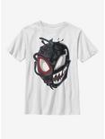 Marvel Spider-Man Venomized Miles Morales Mask Takeover Youth T-Shirt, WHITE, hi-res