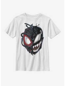 Marvel Spider-Man Venomized Miles Morales Mask Takeover Youth T-Shirt, , hi-res