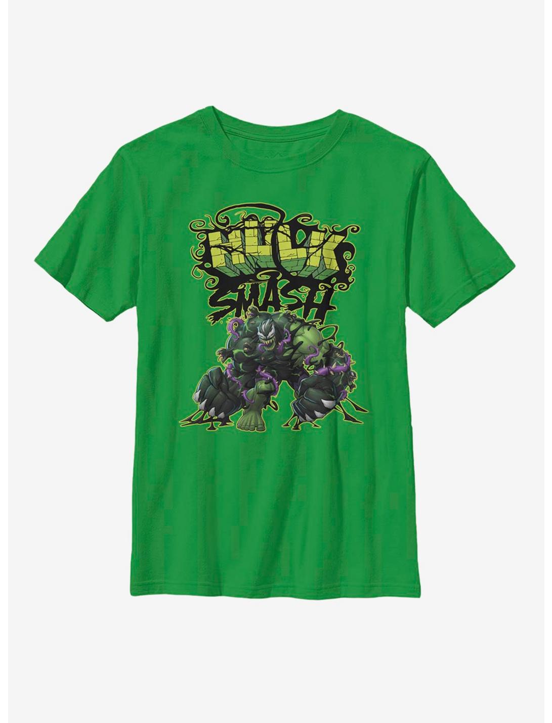 Marvel Hulk Venomized Smash Youth T-Shirt, KELLY, hi-res