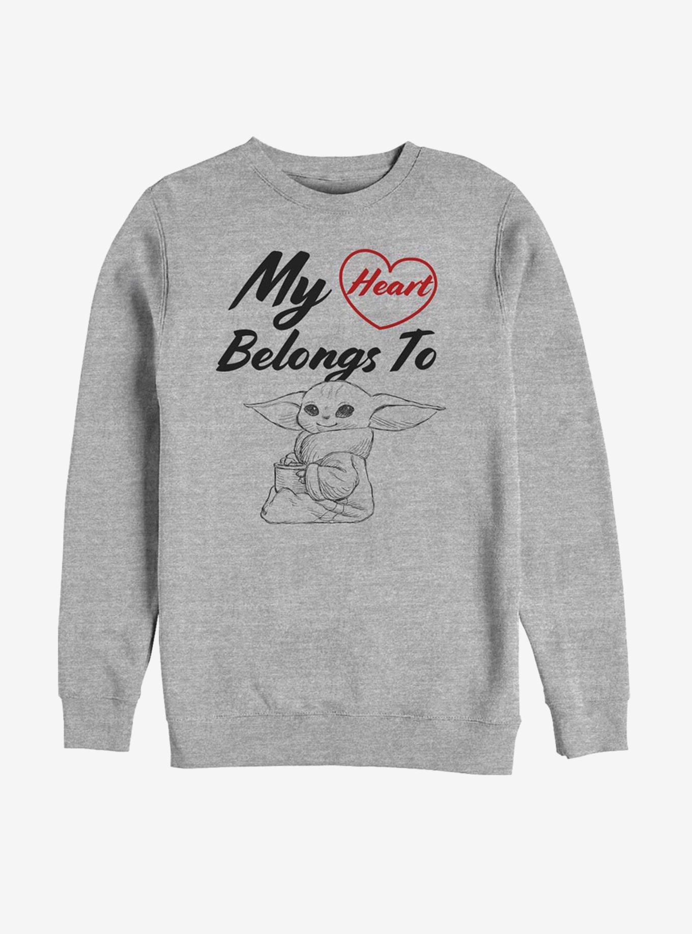 Star Wars The Mandalorian My Heart Belongs To The Child Sweatshirt, , hi-res