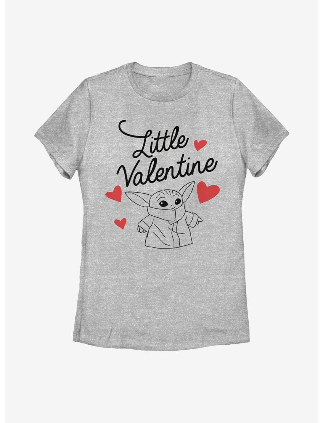 Star Wars The Mandalorian The Child Little Valentine Womens T-Shirt, ATH HTR, hi-res
