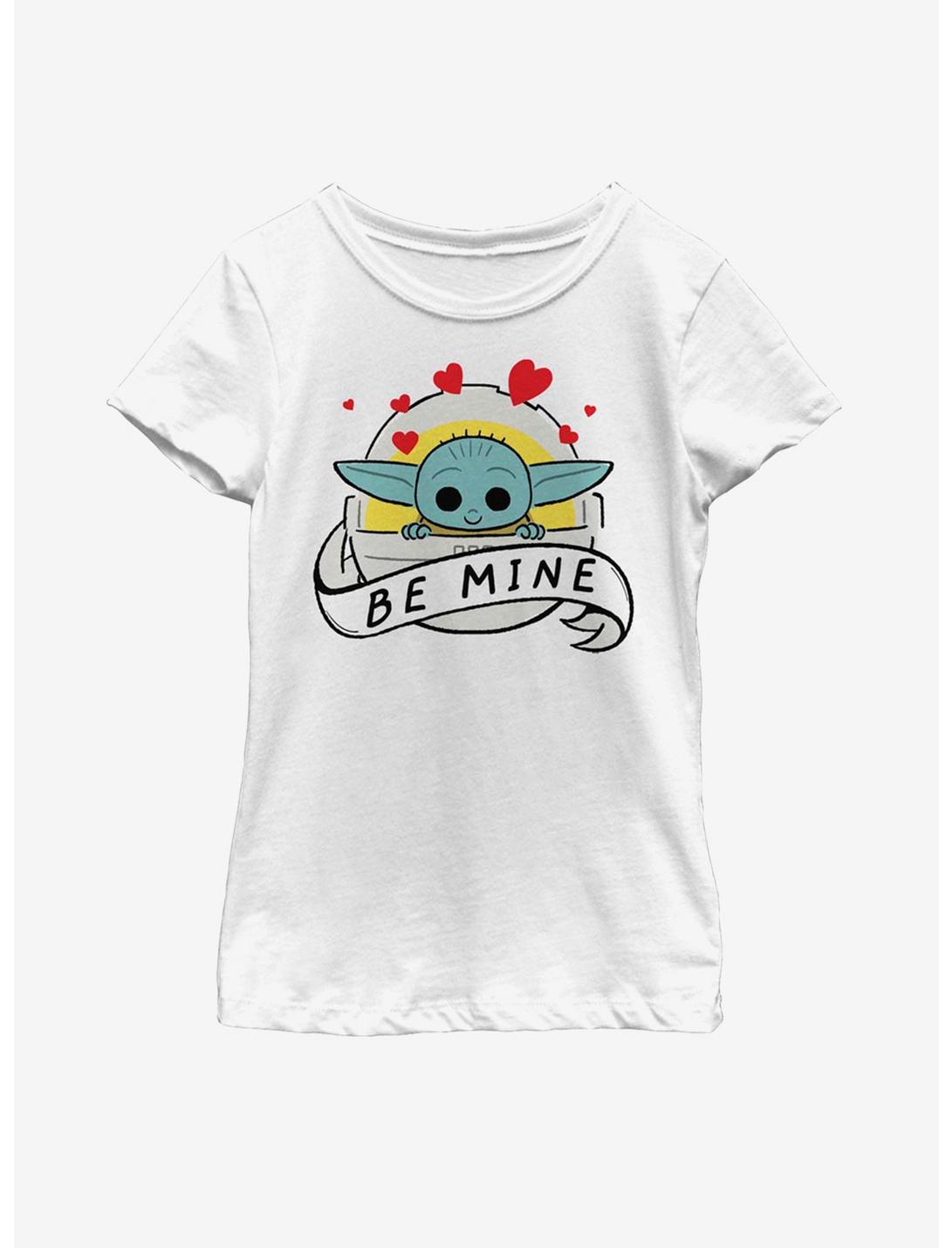 Star Wars The Mandalorian The Child Be Mine Youth Girls T-Shirt, WHITE, hi-res