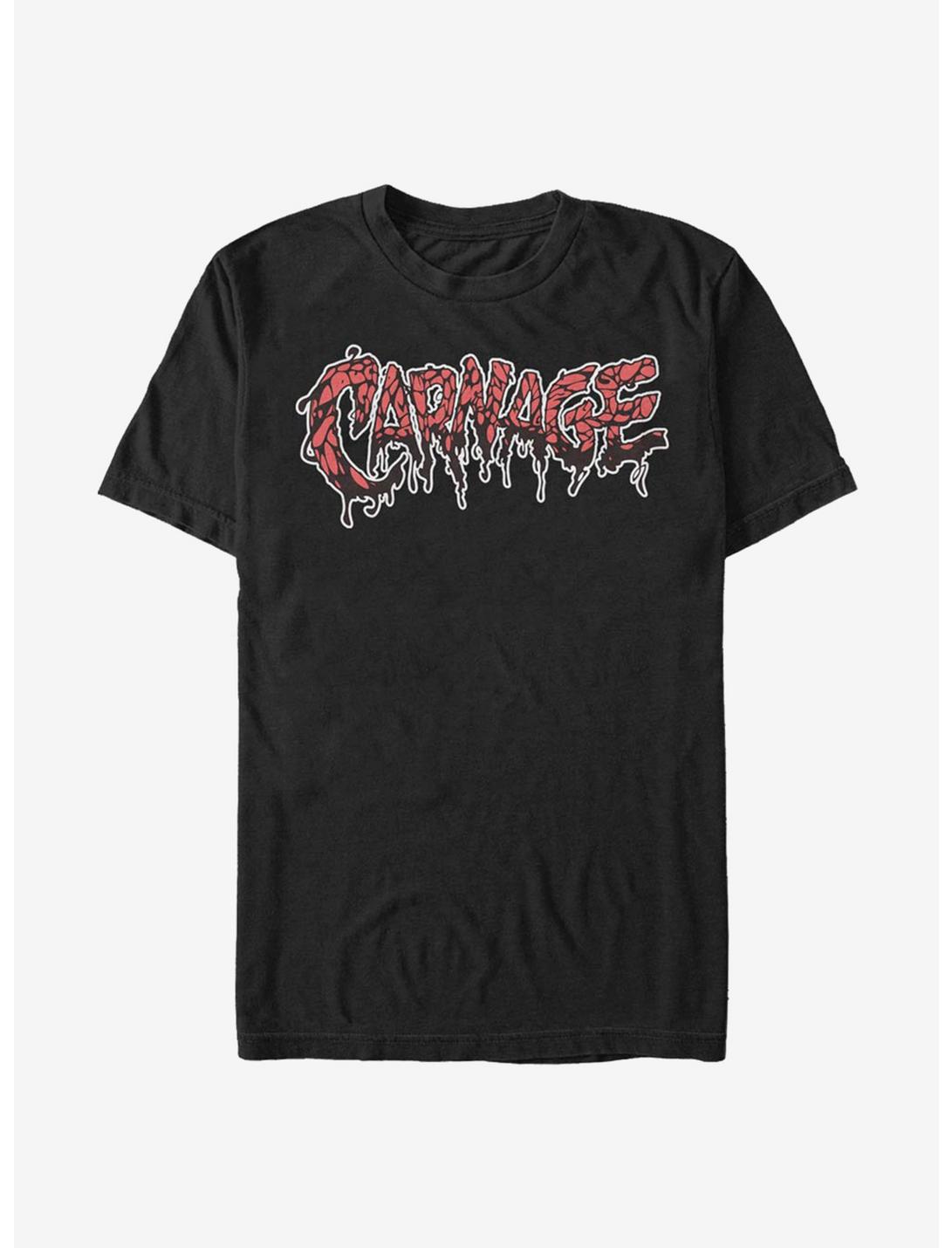 Marvel Venom Carnage Logo T-Shirt, BLACK, hi-res