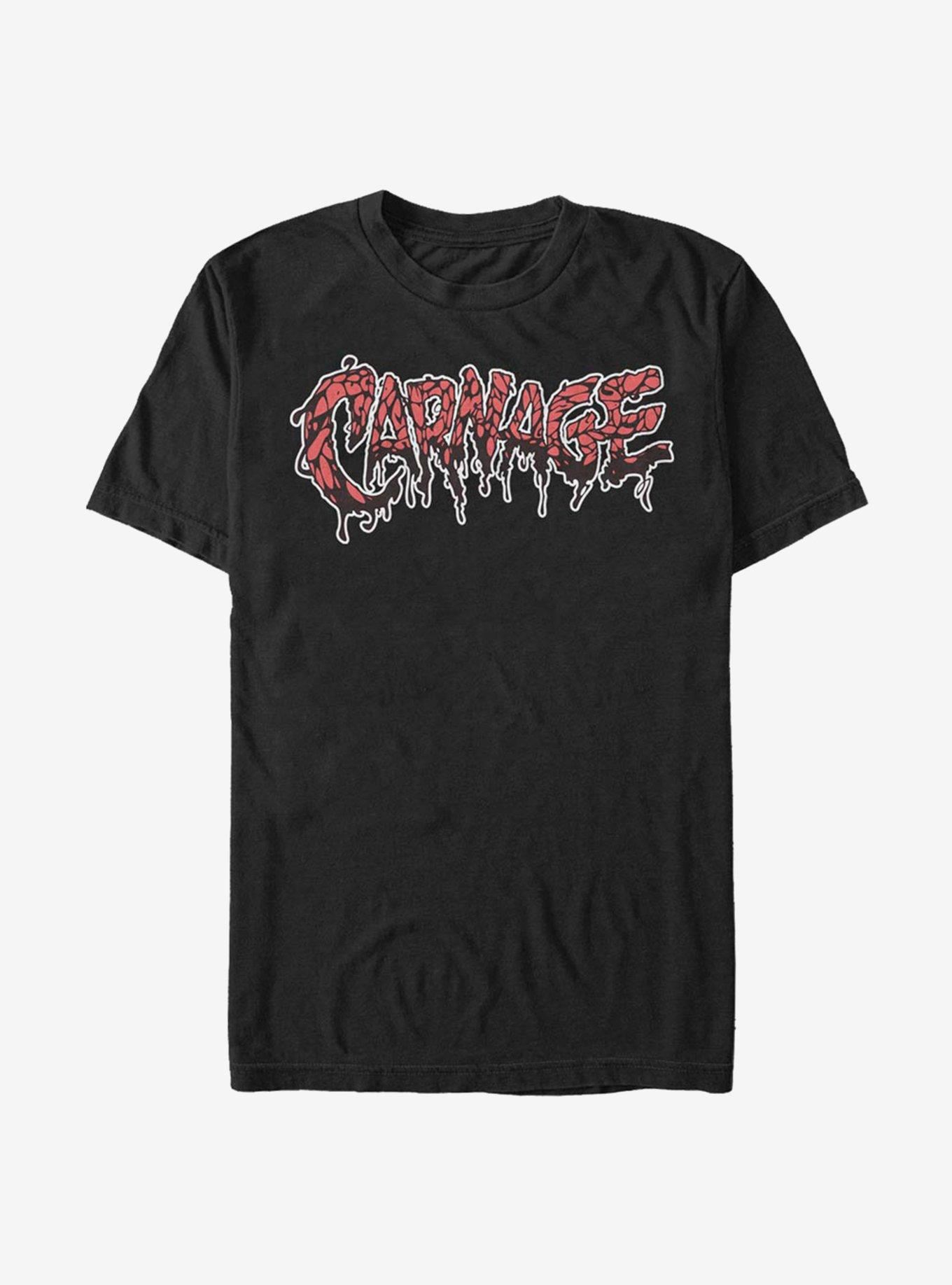 Marvel Venom Carnage Logo T-Shirt, BLACK, hi-res