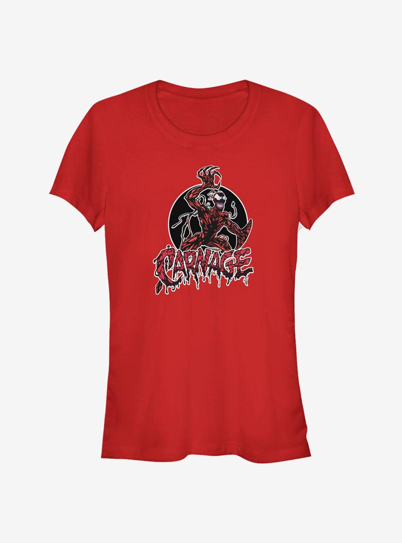 Marvel Carnage Wild Carnage Girls Girls T-Shirt, RED, hi-res