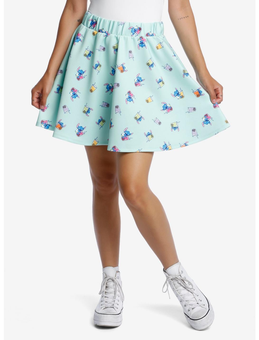 Disney Lilo & Stitch Boba Skater Skirt, MULTI, hi-res
