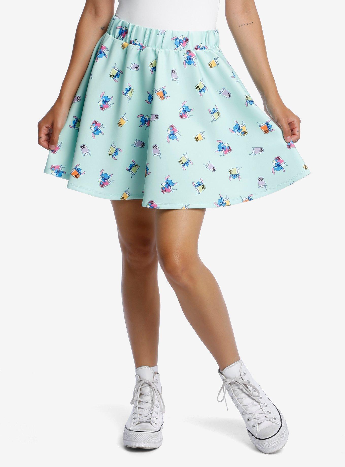 Disney Lilo & Stitch Boba Skater Skirt, MULTI, hi-res