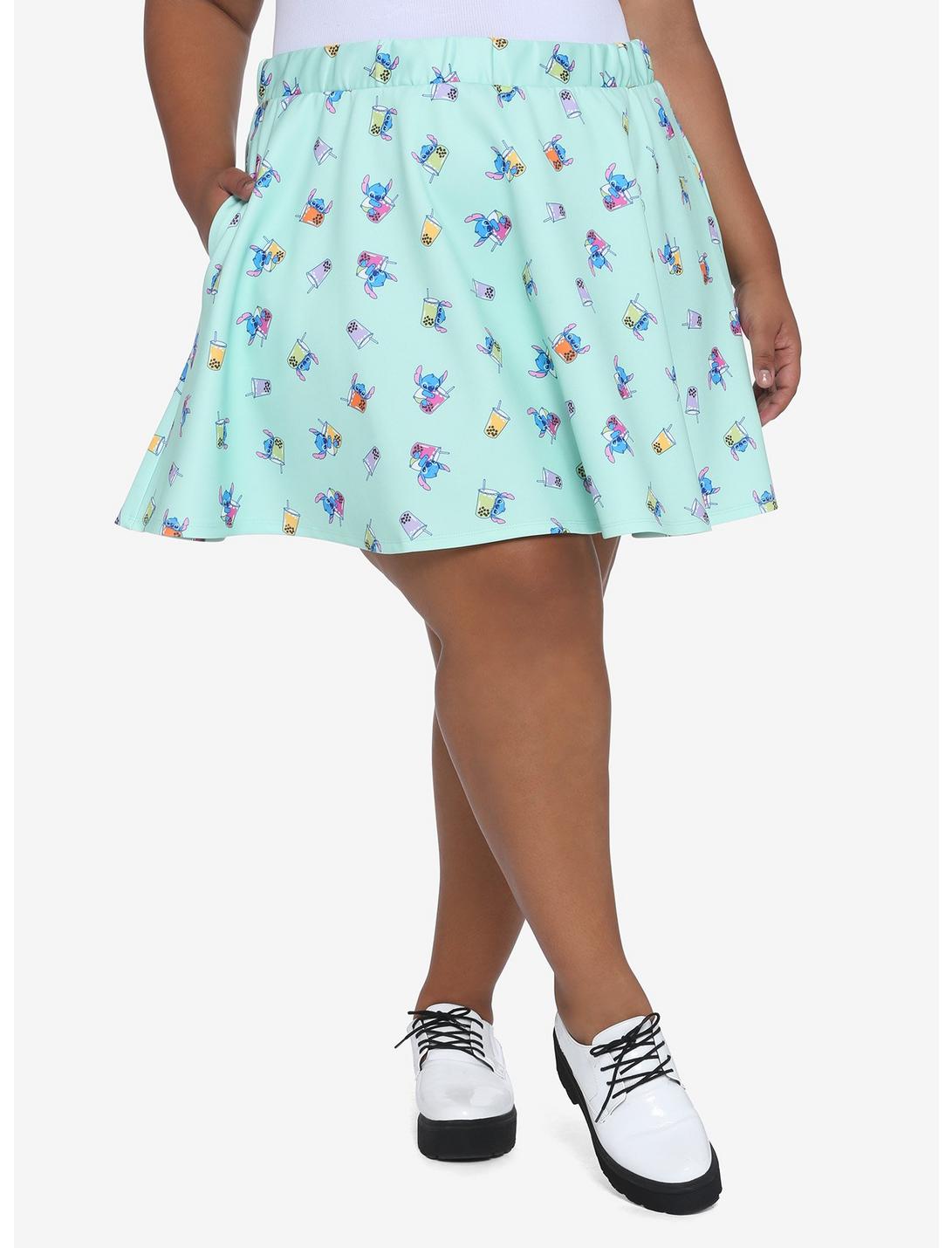 Disney Lilo & Stitch Boba Skater Skirt Plus Size, MULTI, hi-res
