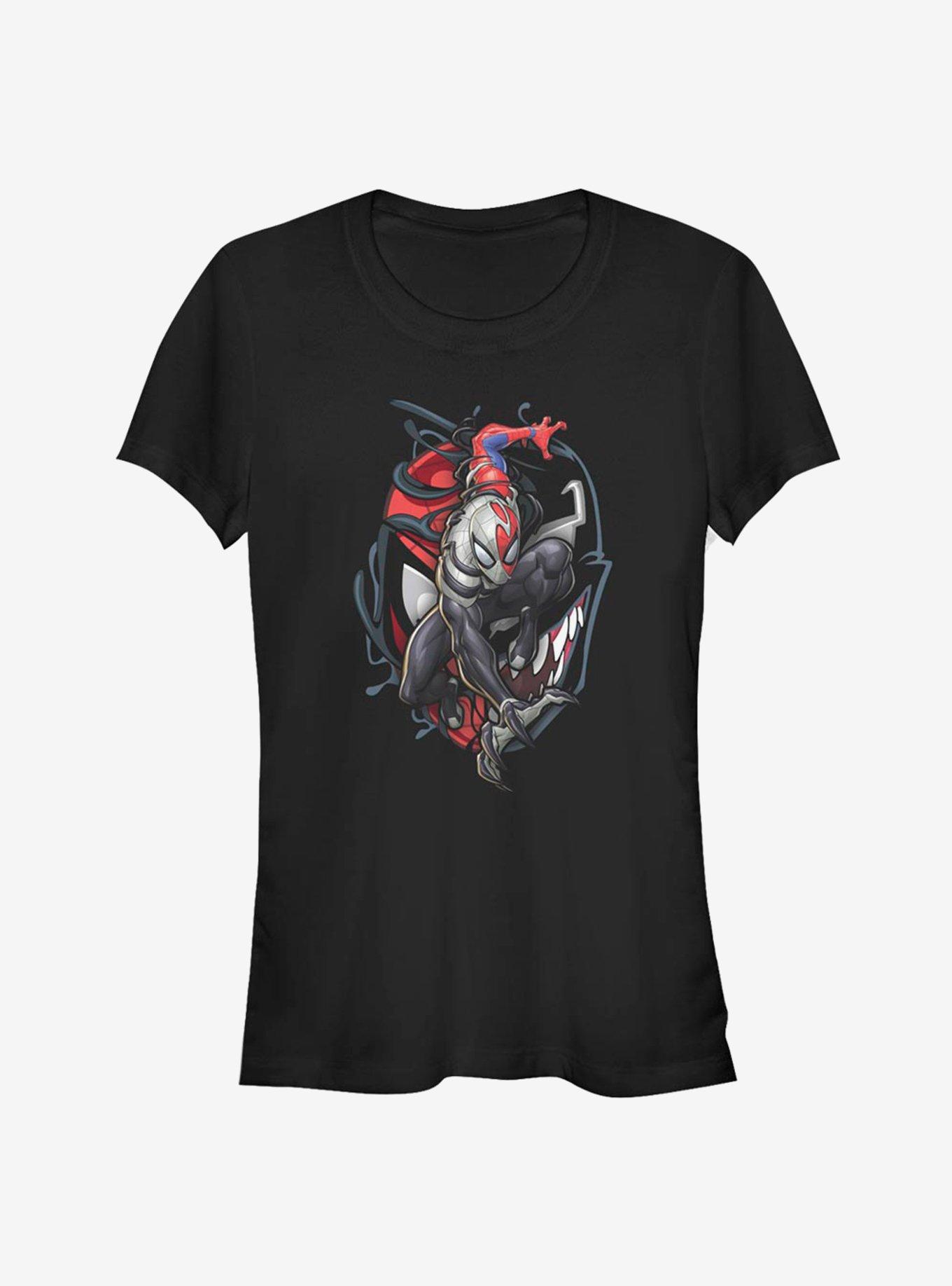 Marvel Spider-Man Venomized Icon Takeover Girls T-Shirt, BLACK, hi-res