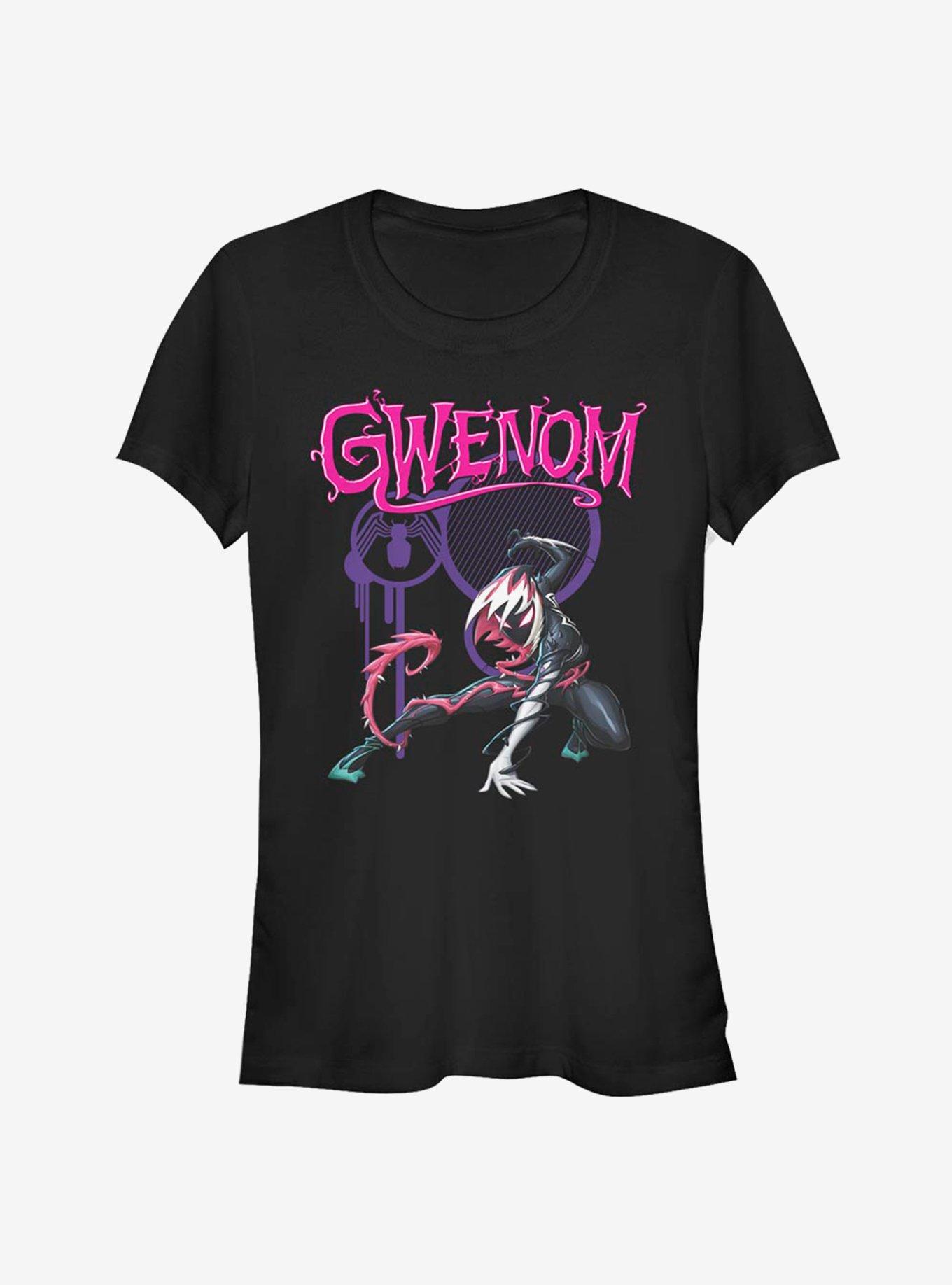 Marvel Spider-Man Gwen Stacy Venomized Gwenom T-Shirt, BLACK, hi-res