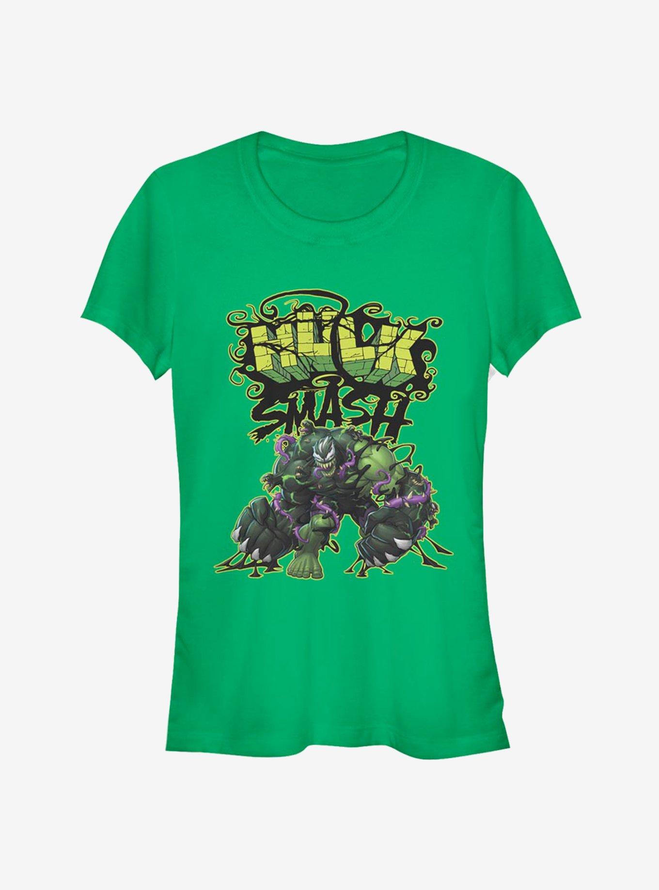 Marvel Hulk Venomized Smash Girls T-Shirt, KELLY, hi-res