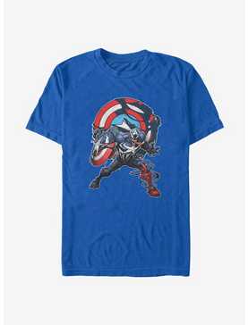 Marvel Venom Captain Venom With Symbol T-Shirt, ROYAL, hi-res