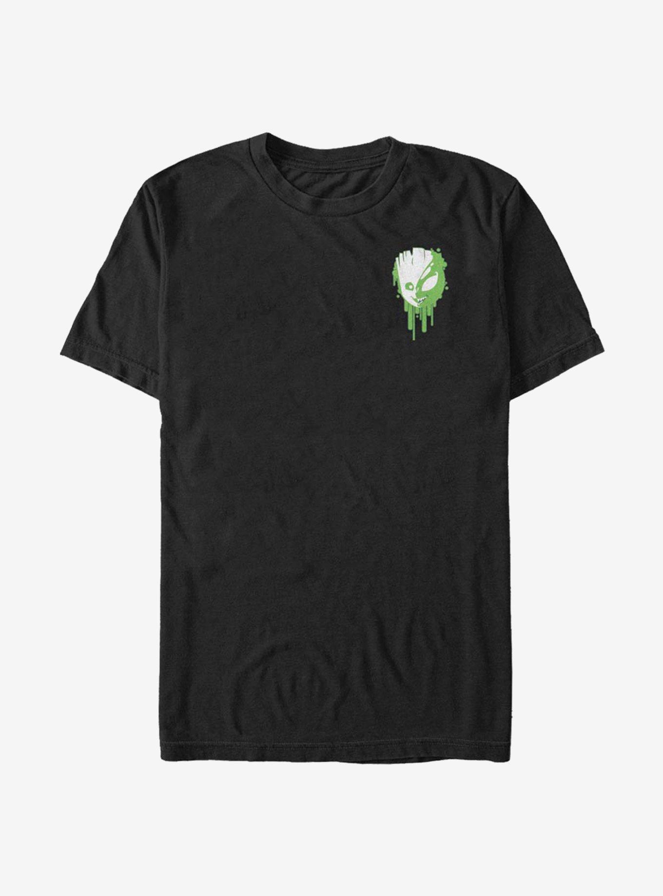 Marvel Venom Venomized Groot Badge T-Shirt, BLACK, hi-res