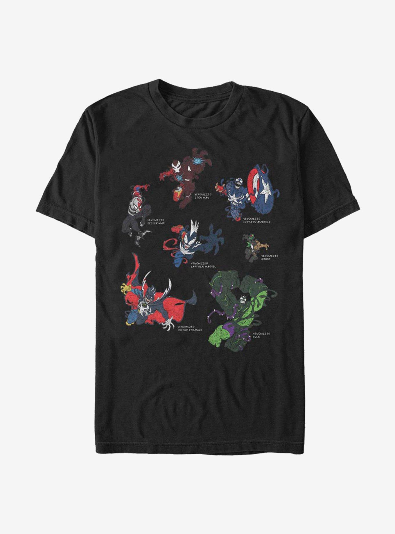 Marvel Venom Venomized Heros T-Shirt, BLACK, hi-res