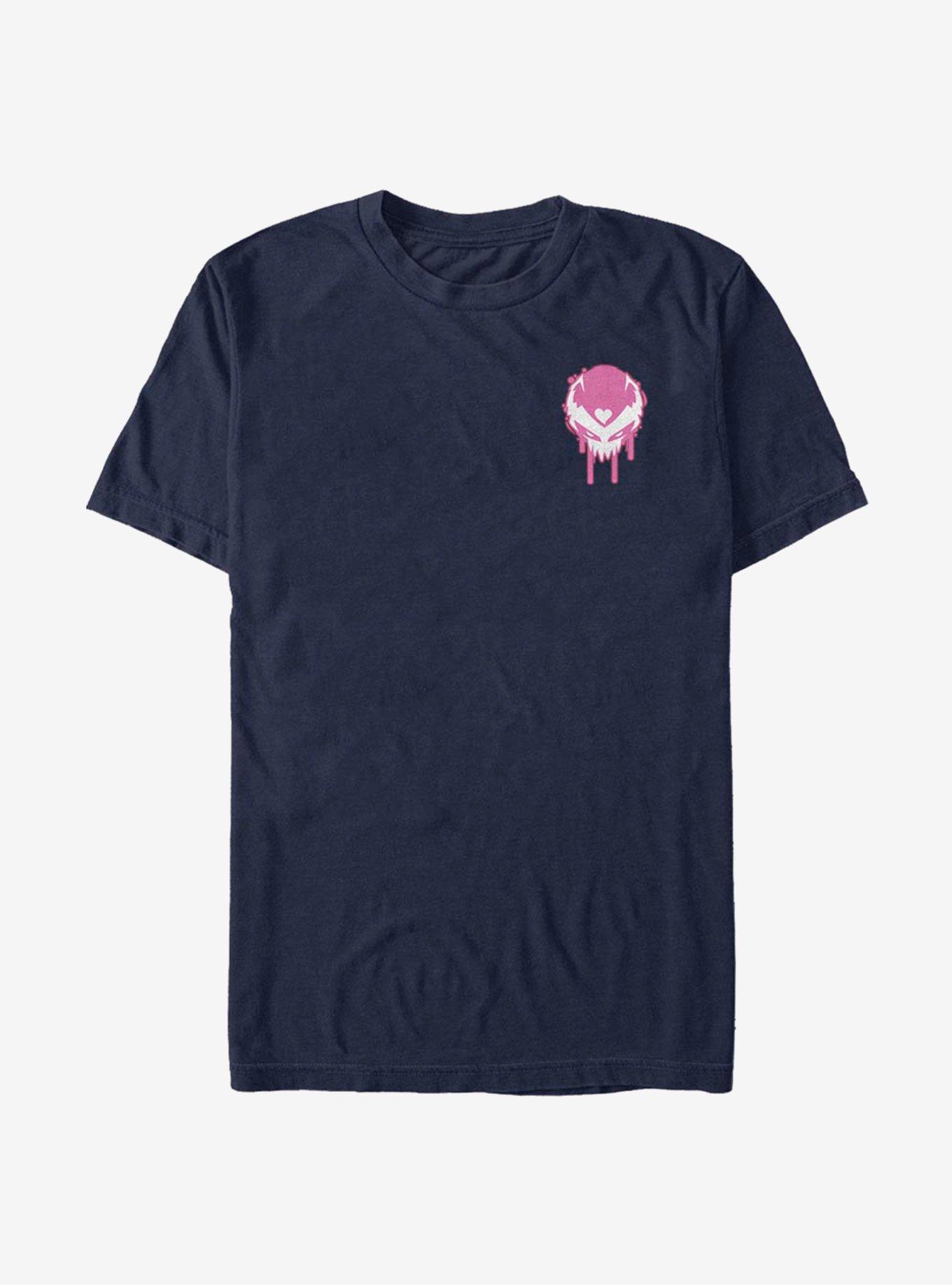 Marvel Venom Venomized Pink Badge T-Shirt, NAVY, hi-res