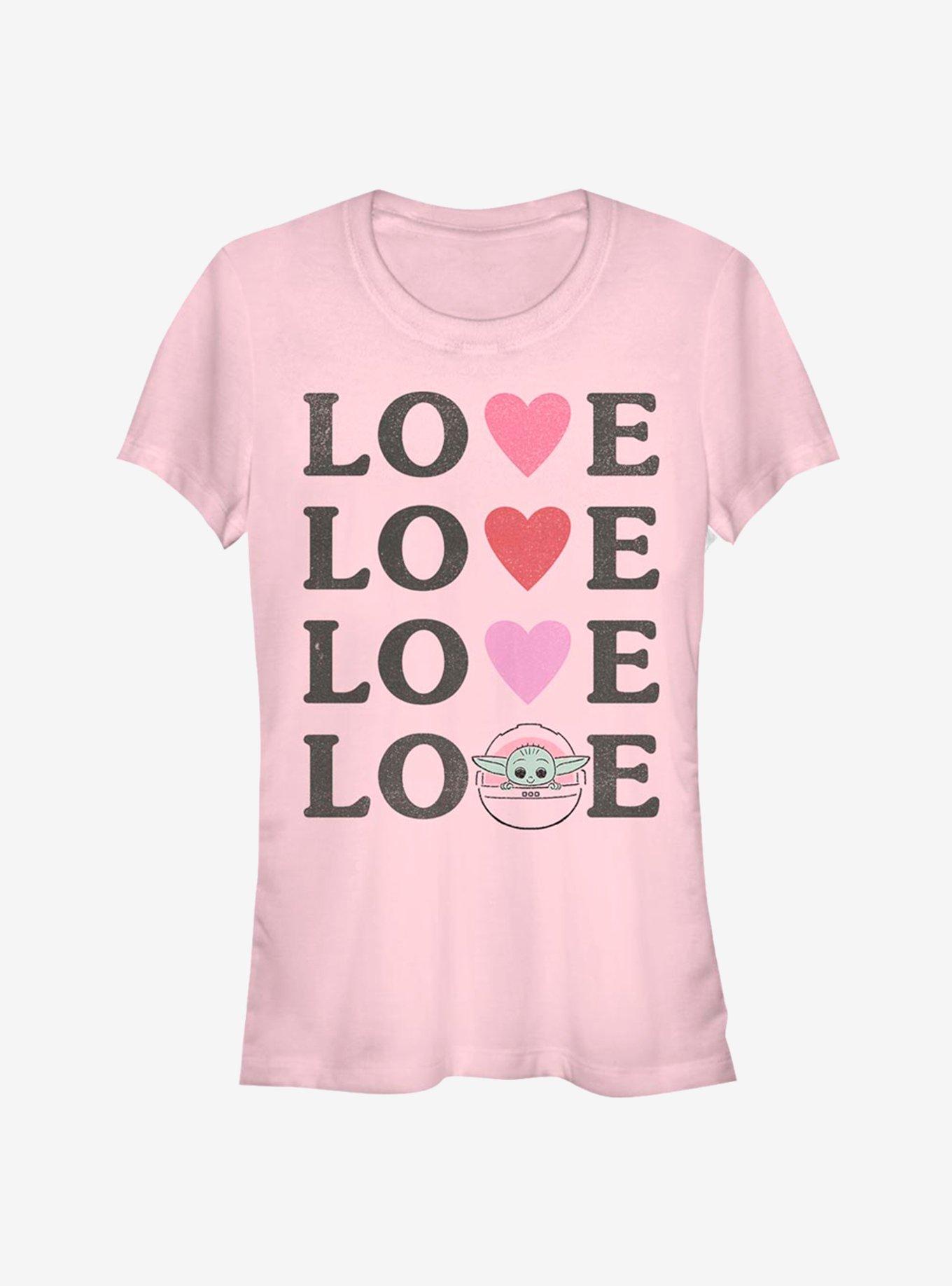 Star Wars The Mandalorian The Child Loved Child Girls T-Shirt, LIGHT PINK, hi-res