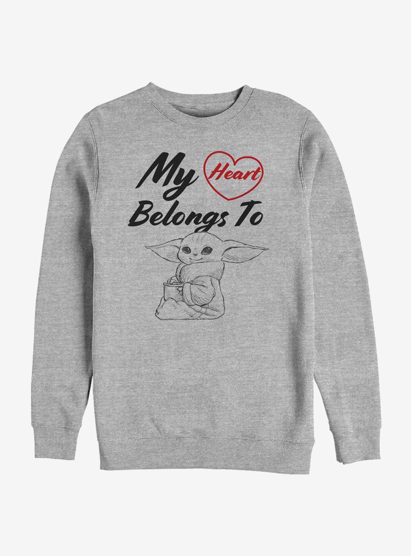 Star Wars The Mandalorian The Child Heart Belong To The Child Sweatshirt, , hi-res