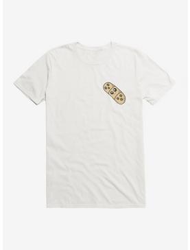 Depressed Monsters Band-Aid Face T-Shirt By Ryan Brunty, WHITE, hi-res