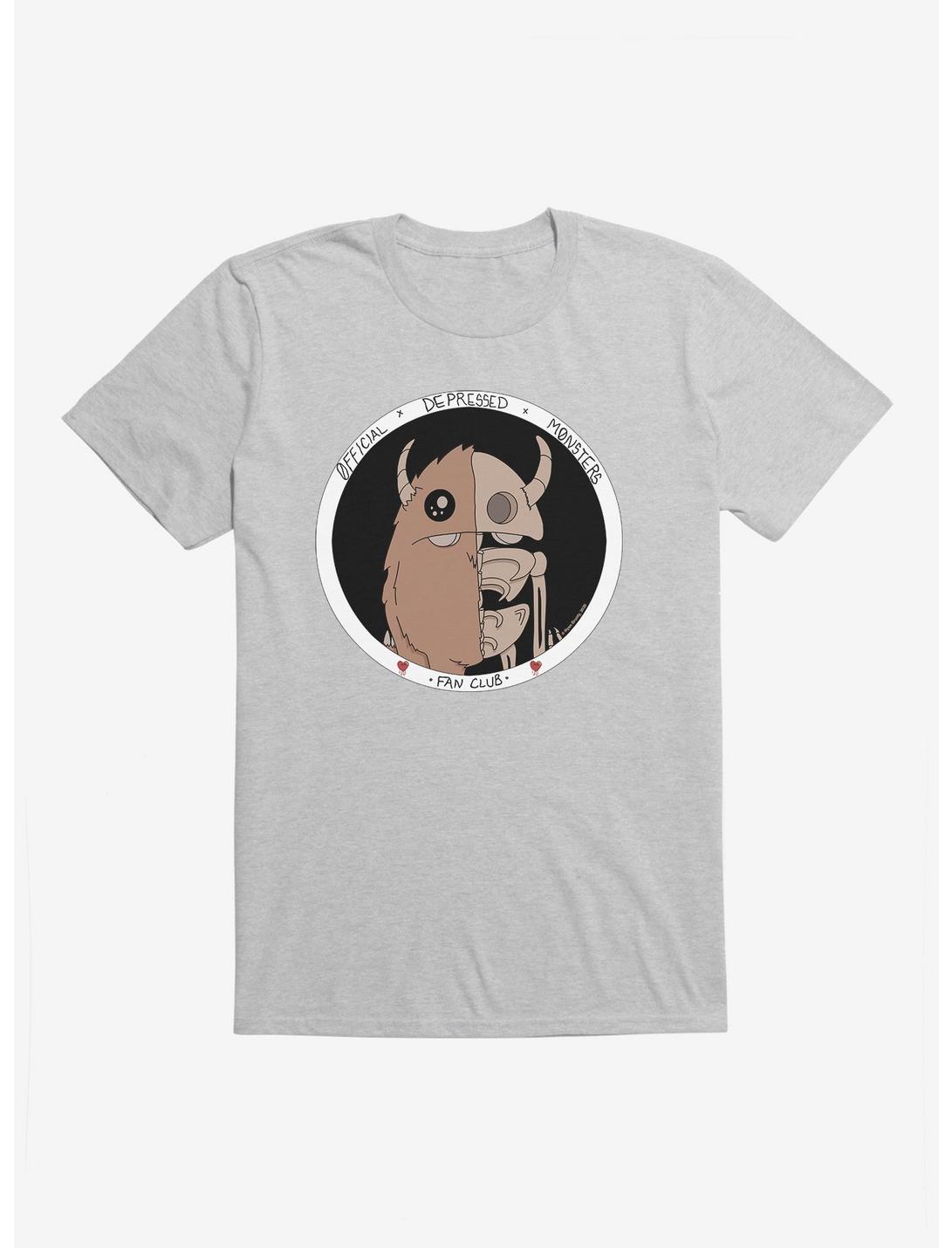 Depressed Monsters Circle Fan T-Shirt By Ryan Brunty, , hi-res