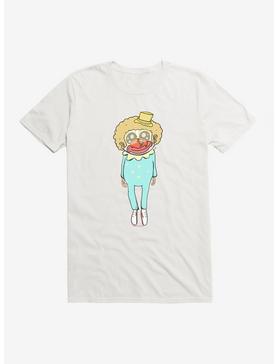 Depressed Monsters Clown Suited Casey The Clown T-Shirt By Ryan Brunty, WHITE, hi-res