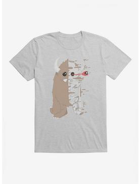 Depressed Monsters Fleeting Monster T-Shirt By Ryan Brunty, HEATHER GREY, hi-res