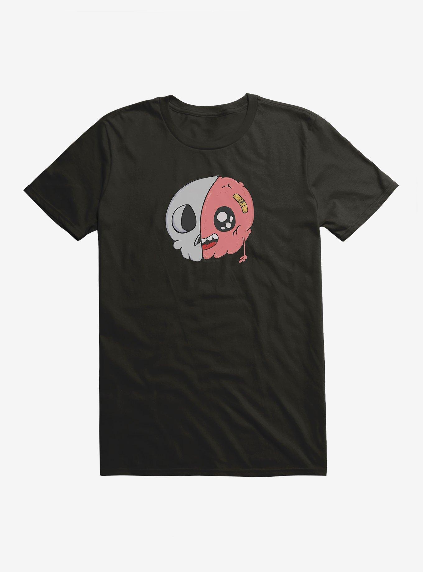 Plus Size Depressed Monsters Half Brain T-Shirt By Ryan Brunty, , hi-res
