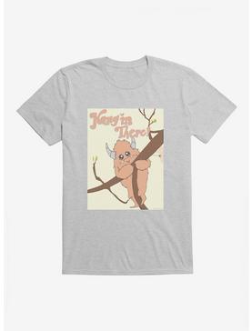 Depressed Monsters Hanging In There T-Shirt By Ryan Brunty, HEATHER GREY, hi-res