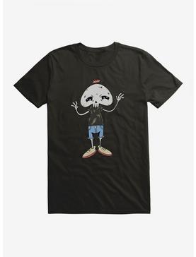 Depressed Monsters Hipster Skeleton T-Shirt By Ryan Brunty, , hi-res