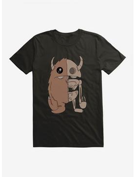 Depressed Monsters Semi Skeleton T-Shirt By Ryan Brunty, , hi-res