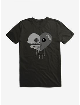 Depressed Monsters Skele-Heart Tri-Color T-Shirt By Ryan Brunty, , hi-res