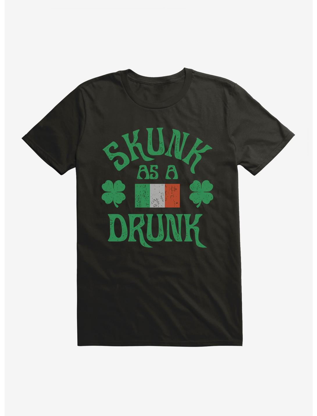 Skunk As A Drunk T-Shirt, BLACK, hi-res
