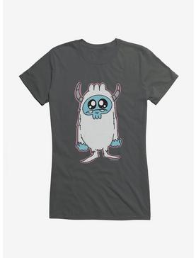 Depressed Monsters Abominable Yerman Girls T-Shirt By Ryan Brunty, CHARCOAL, hi-res
