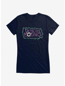 Depressed Monsters Eyeball Logo Girls T-Shirt By Ryan Brunty, , hi-res