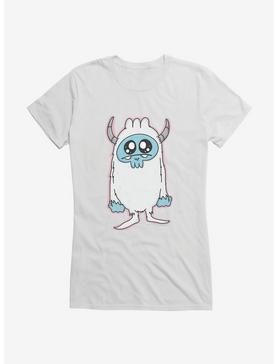 Depressed Monsters Abominable Yerman Girls T-Shirt By Ryan Brunty, WHITE, hi-res