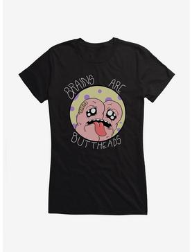 Plus Size Depressed Monsters Brains Are Buttheads Girls T-Shirt By Ryan Brunty, , hi-res