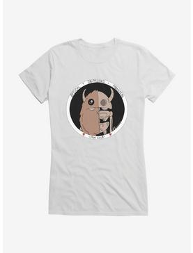 Depressed Monsters Circle Fan Girls T-Shirt By Ryan Brunty, WHITE, hi-res