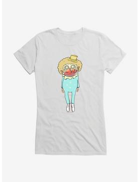 Depressed Monsters Clown Suited Casey The Clown Girls T-Shirt By Ryan Brunty, WHITE, hi-res