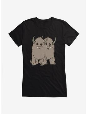 Depressed Monsters Double Yerman Girls T-Shirt By Ryan Brunty , , hi-res